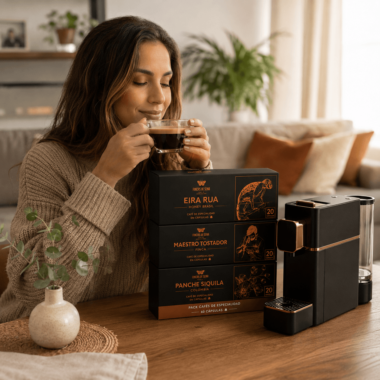 Pack Fincas de Sena — Eira Rúa, Maestro Tostador y Panche Siquila con máquina Spark