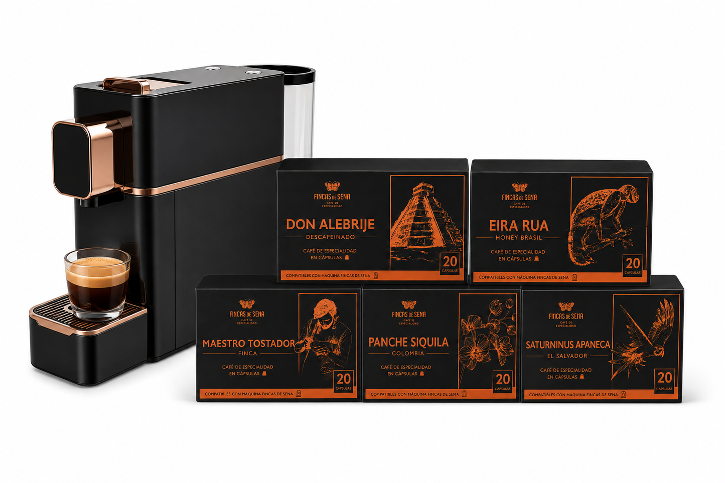 SENA Spark + Pack Degustación de 40 Cápsulas
